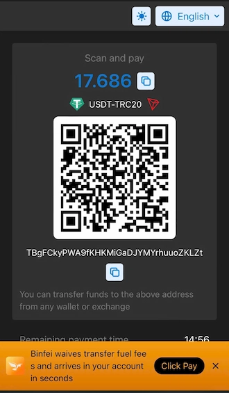 💥Step 3: Scan the QR code and pay.