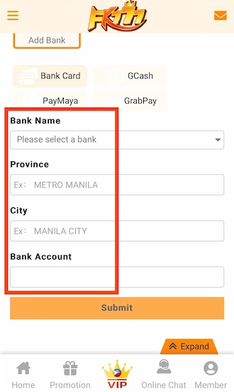 💥Step 2: Bind your withdrawal account