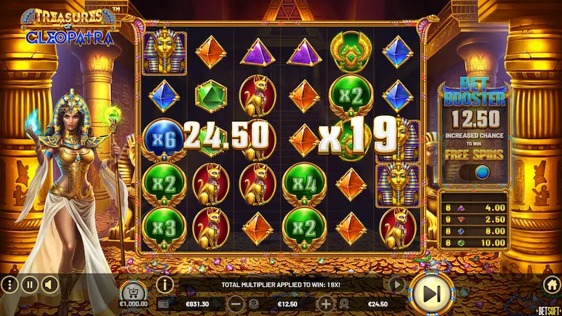 Bonus features and symbols in Cleopatra Slot